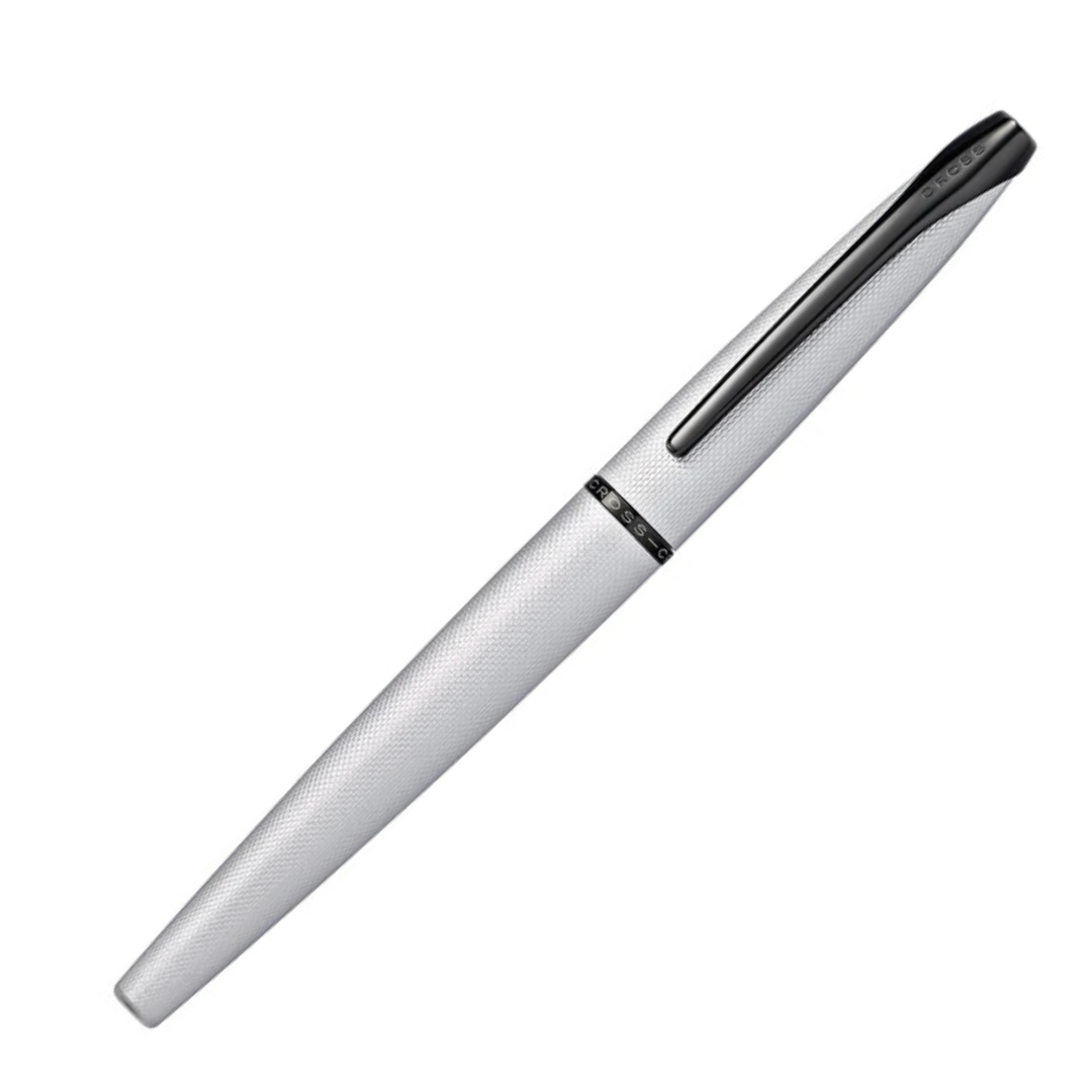 Cross ATX Brushed Silver Fountain Pen - Medium Nib