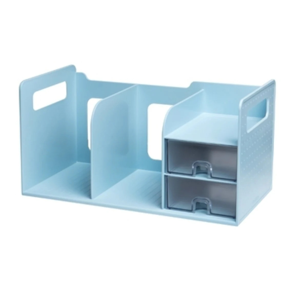 Litem Book Rack With Drawers - Mint