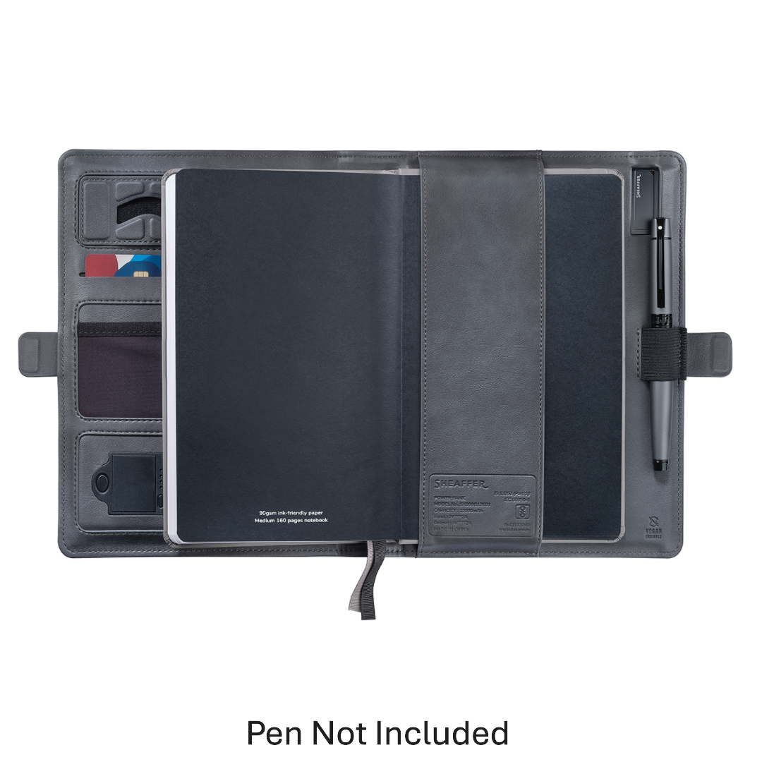 Sheaffer Superbook 1200mAh Powerbank Organizer - Grey (with pendrive)