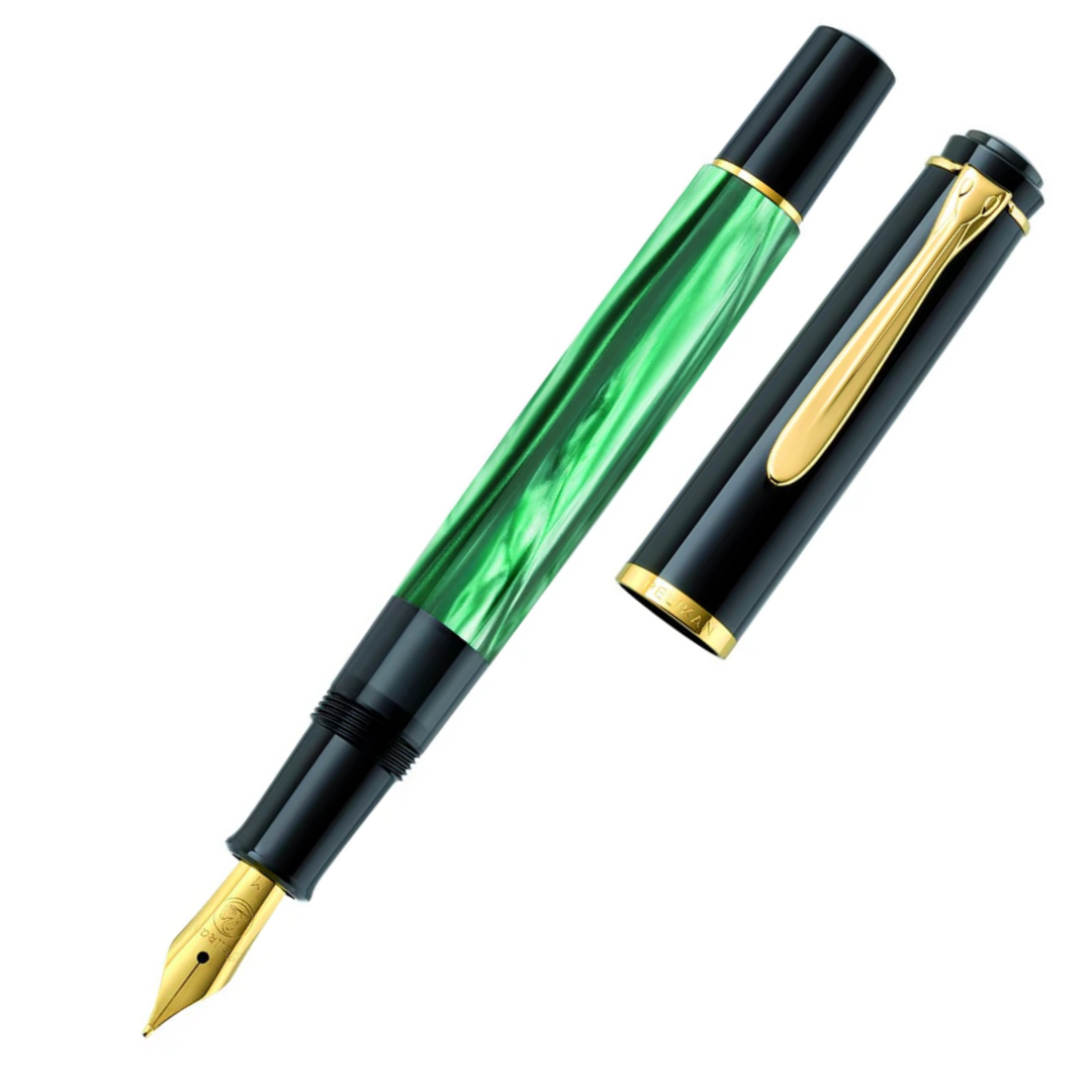 Pelikan Classic M200 Green Marbled Fountain Pen