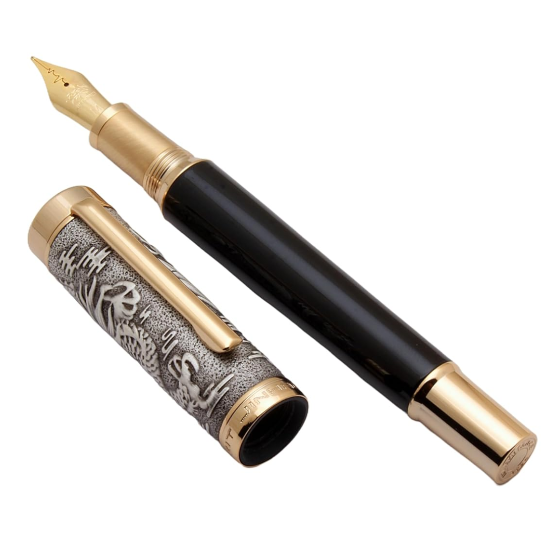 Jinhao Dragon Spirit Fountain Pen (With Ink Bottle)