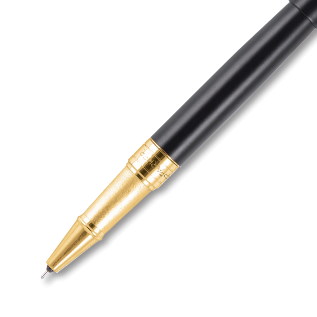 Parker Aster Matt Black Gold Trim Roller Pen