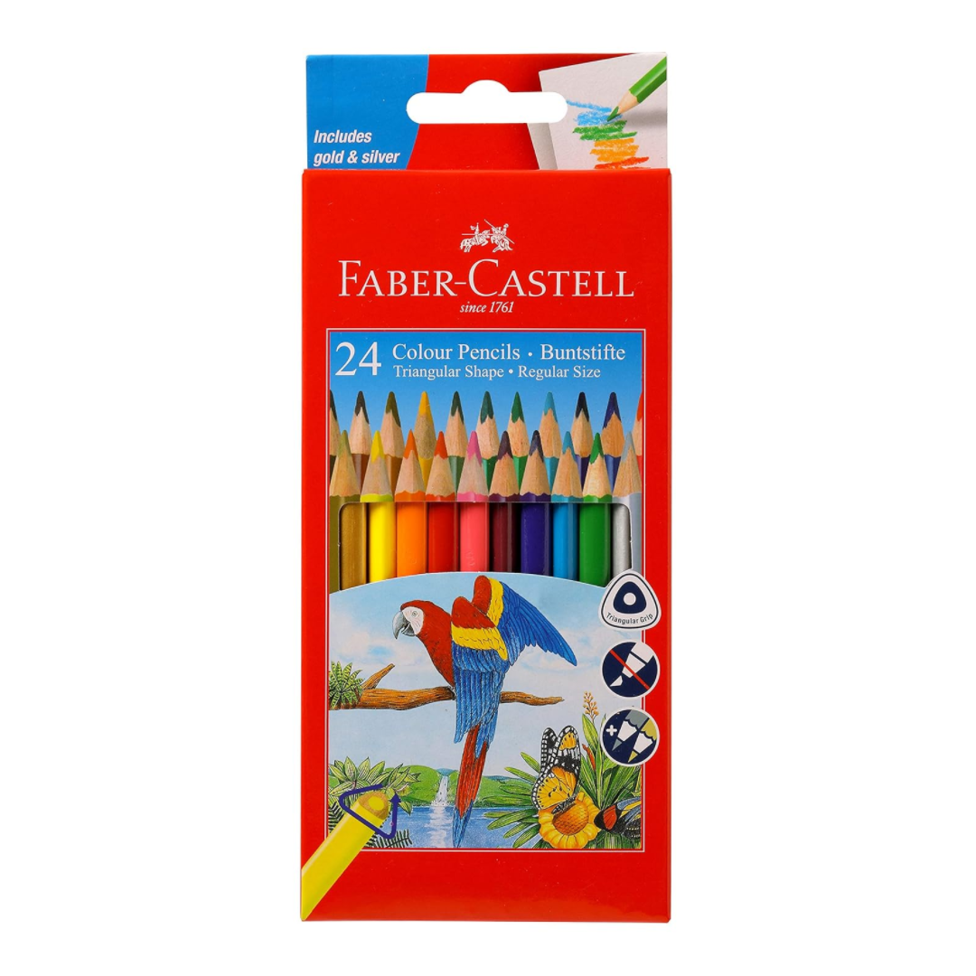 Faber Castell Color Pencils - 24 Shades Pack