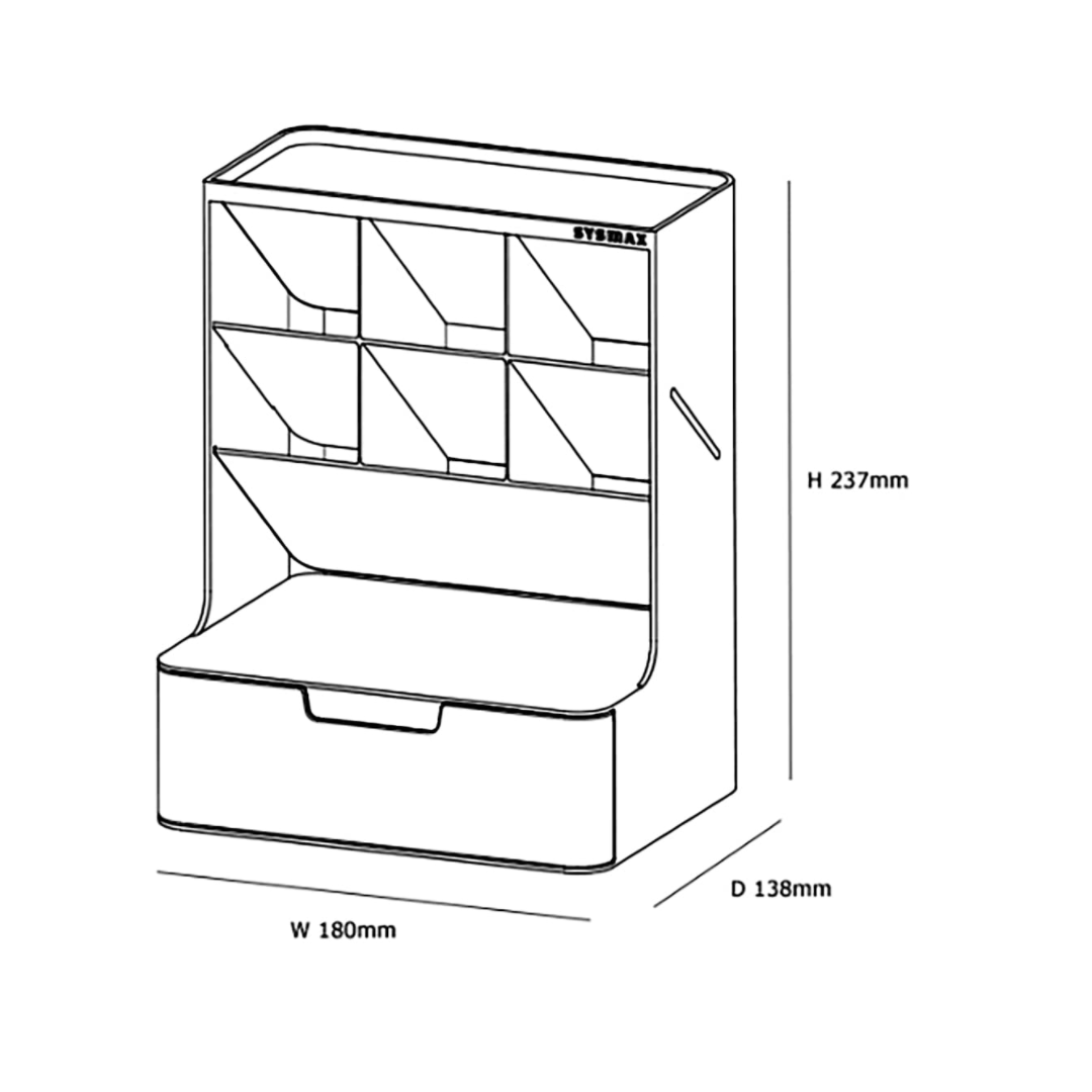 Litem Hive Desk Organizer - White