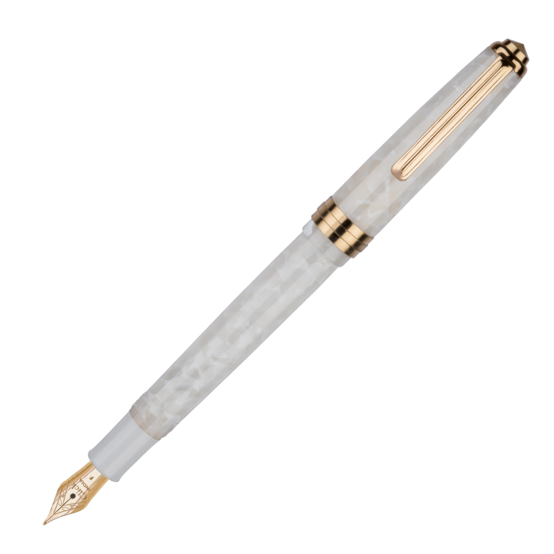 Click Falcon Premium Acrylic Fountain Pen Polar White