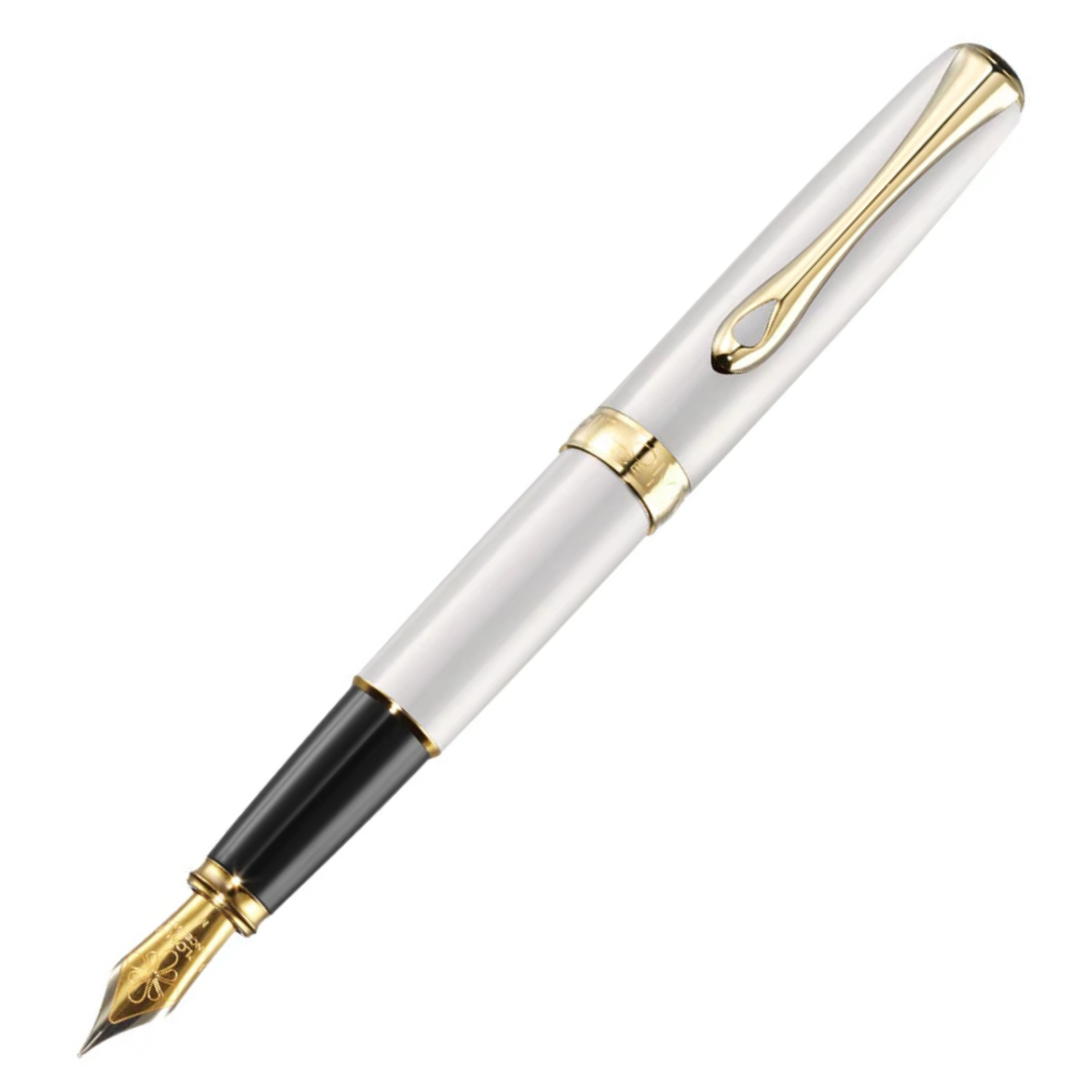 Diplomat Excellence A2 Pearl White Gold Fountain Pen