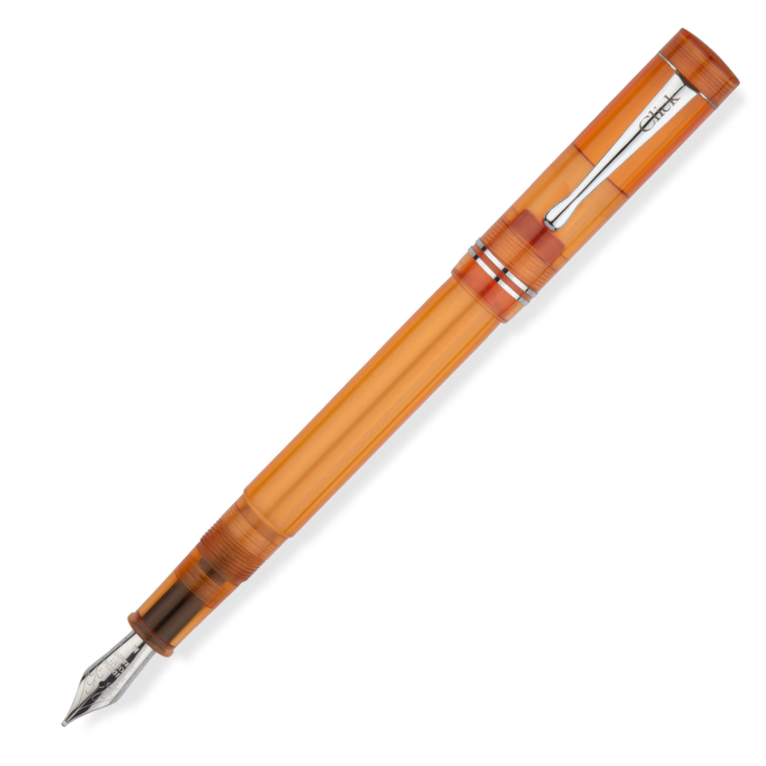 Click Renaissance Demonstrator Orange Fountain Pen