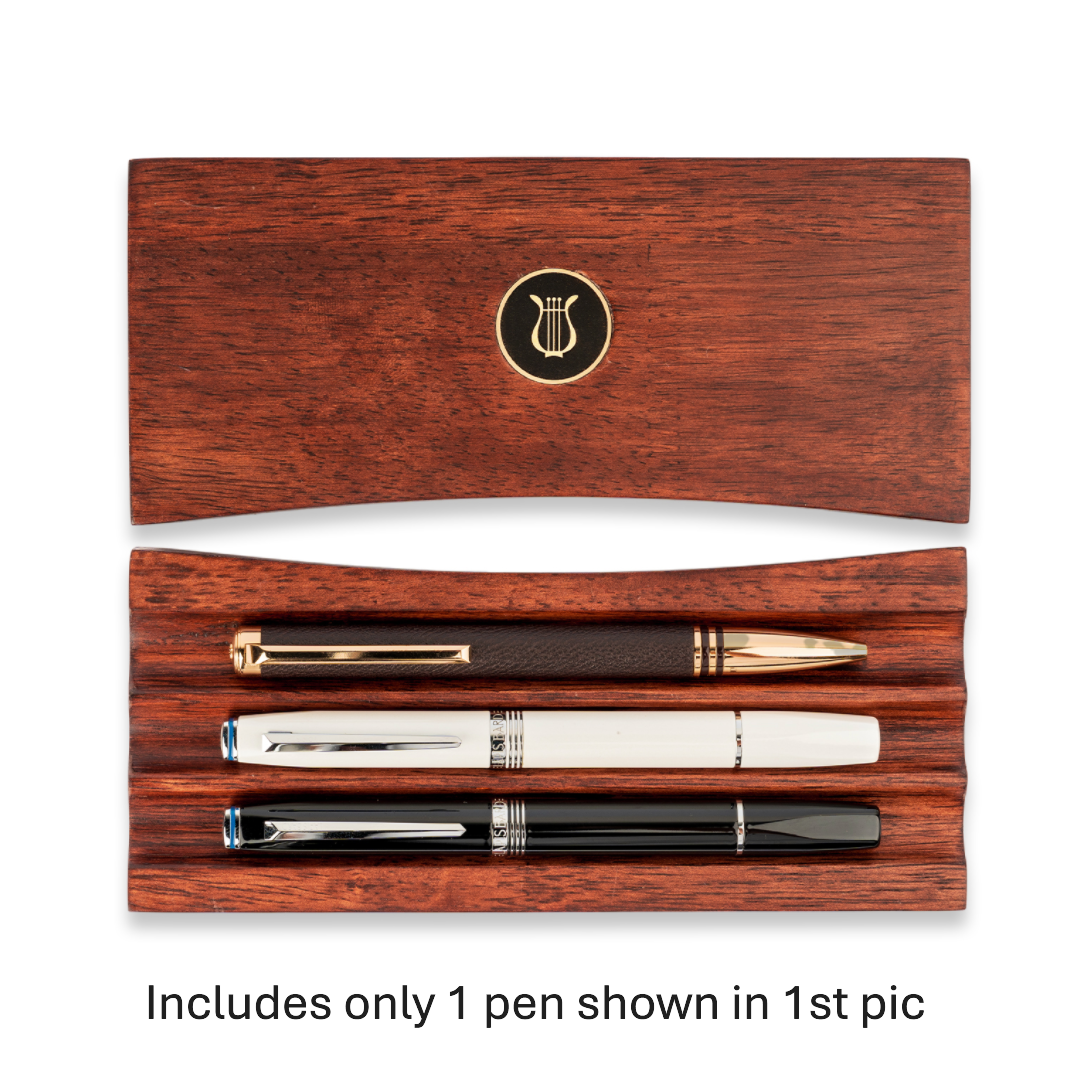 Lapis Bard Contemporary Torque Hickory Ball Pen (Also Convertible to Pencil)