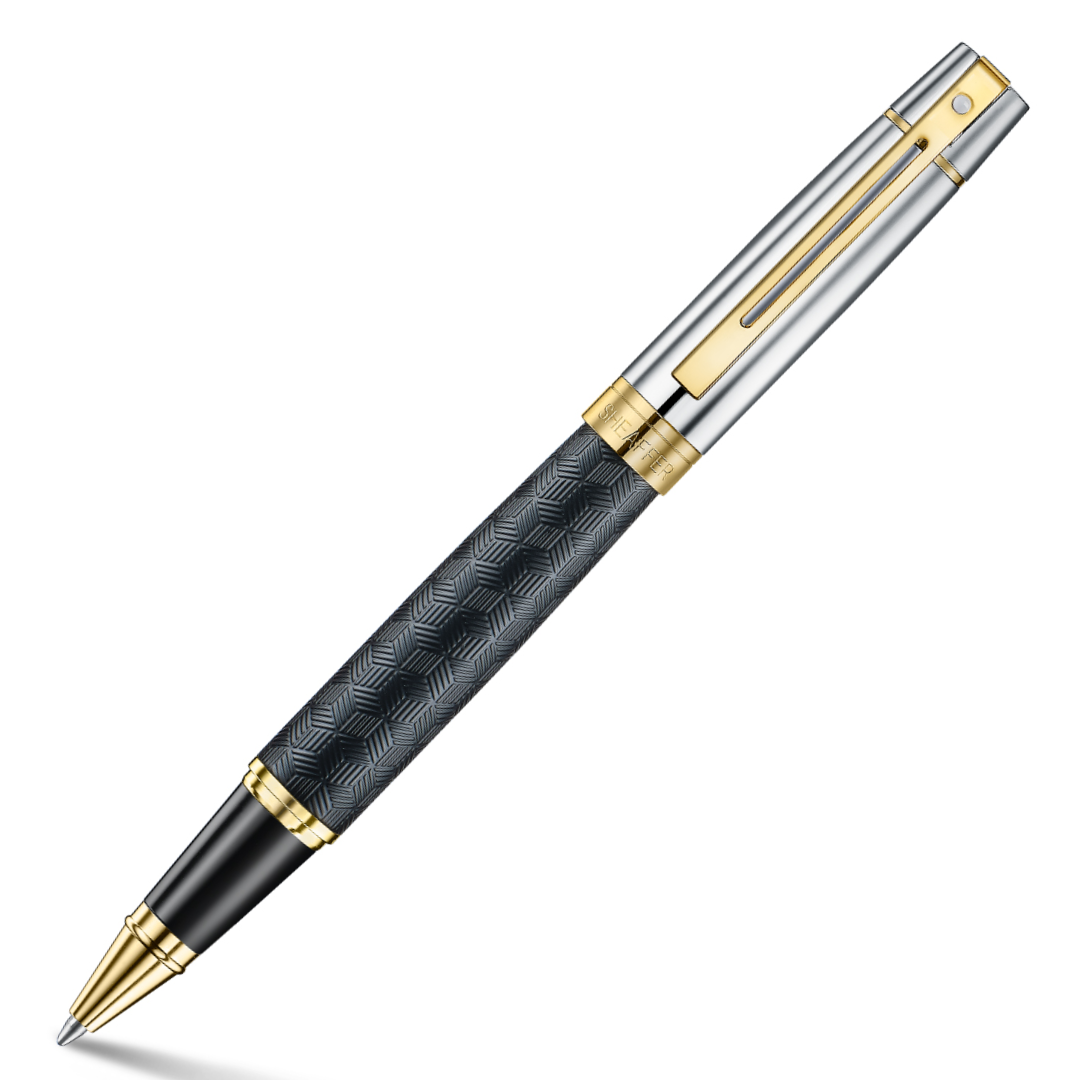 Sheaffer 300 Engraved Black Roller Pen
