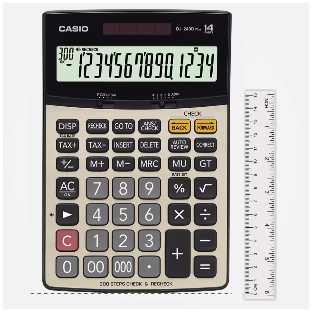 Casio Calculator DJ-240D Plus (14 digits)