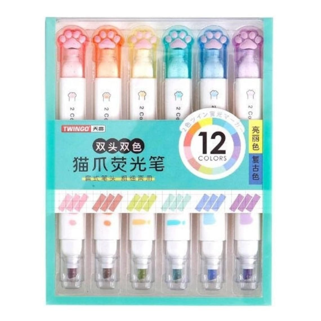 Kitty Paw Dual Sided Pastel Highlighter