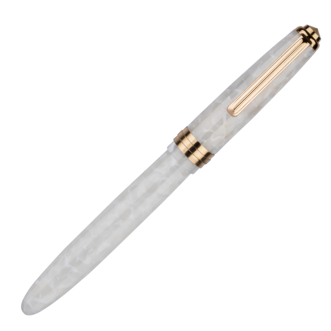 Click Falcon Premium Acrylic Fountain Pen Polar White