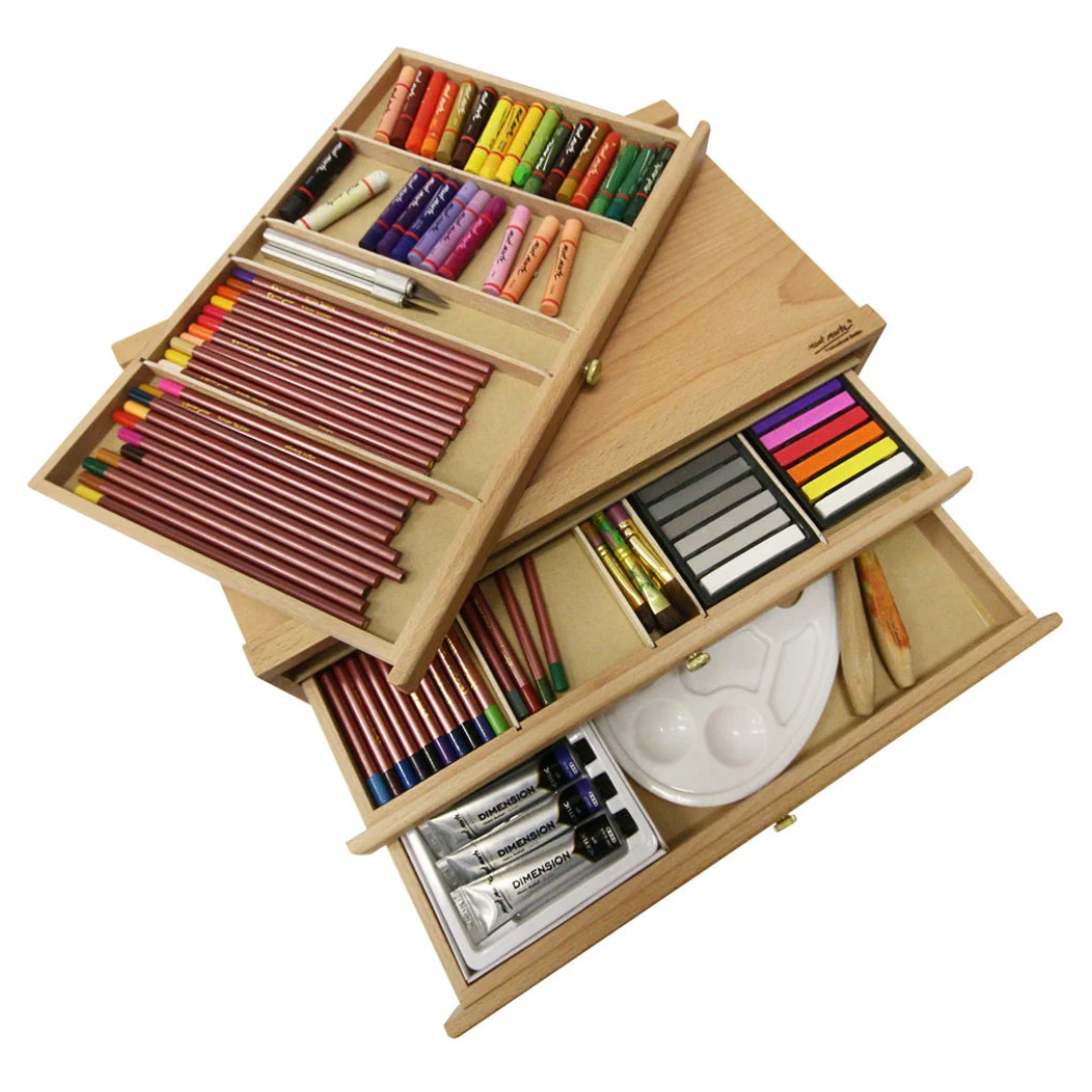 Mont Marte Pastel Box (Empty Wooden Box)