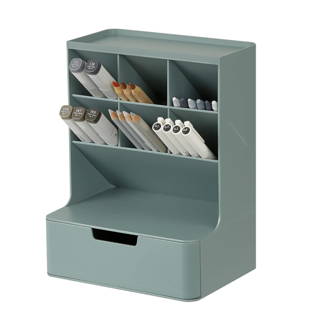 Litem Hive Desk Organizer - Cobalt Green