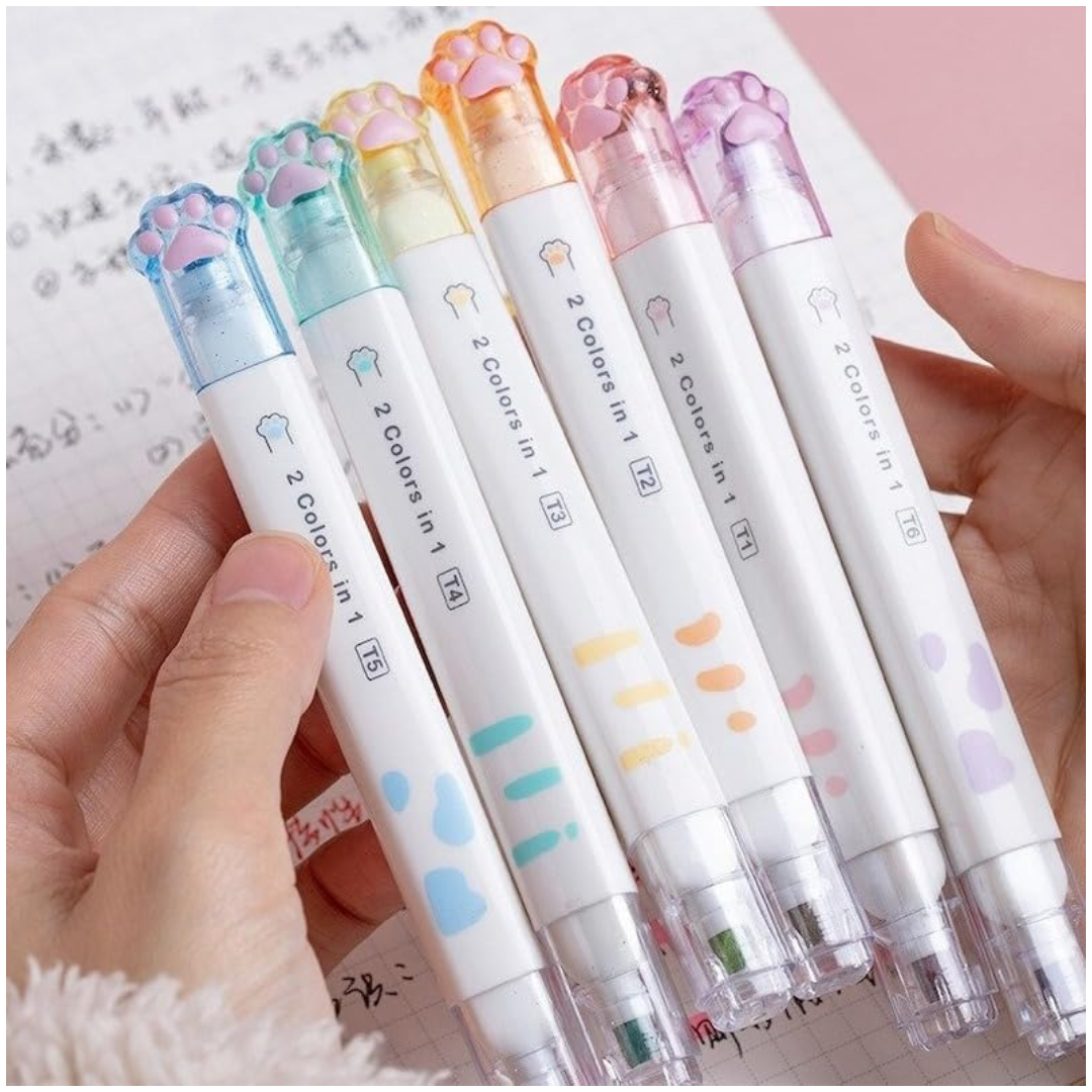 Kitty Paw Dual Sided Pastel Highlighter
