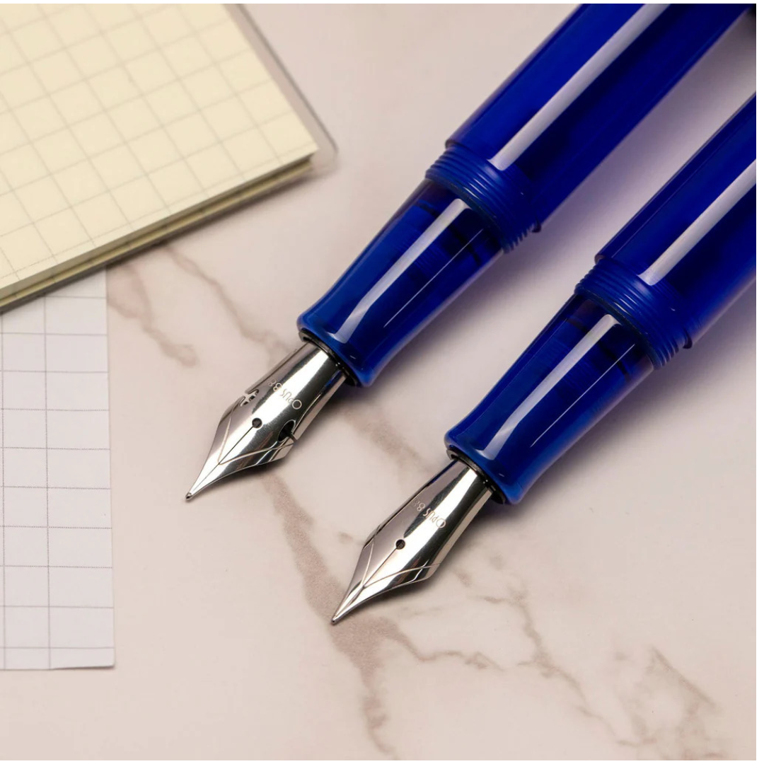 Opus 88 Jazz Transparent Blue Fountain Pen