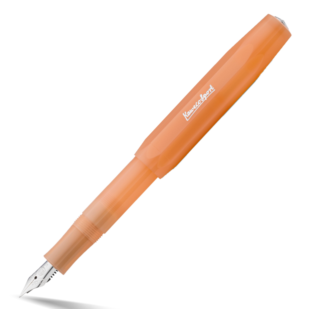 Kaweco Frosted Sport Soft Mandarine Fountain Pen (With Clip)