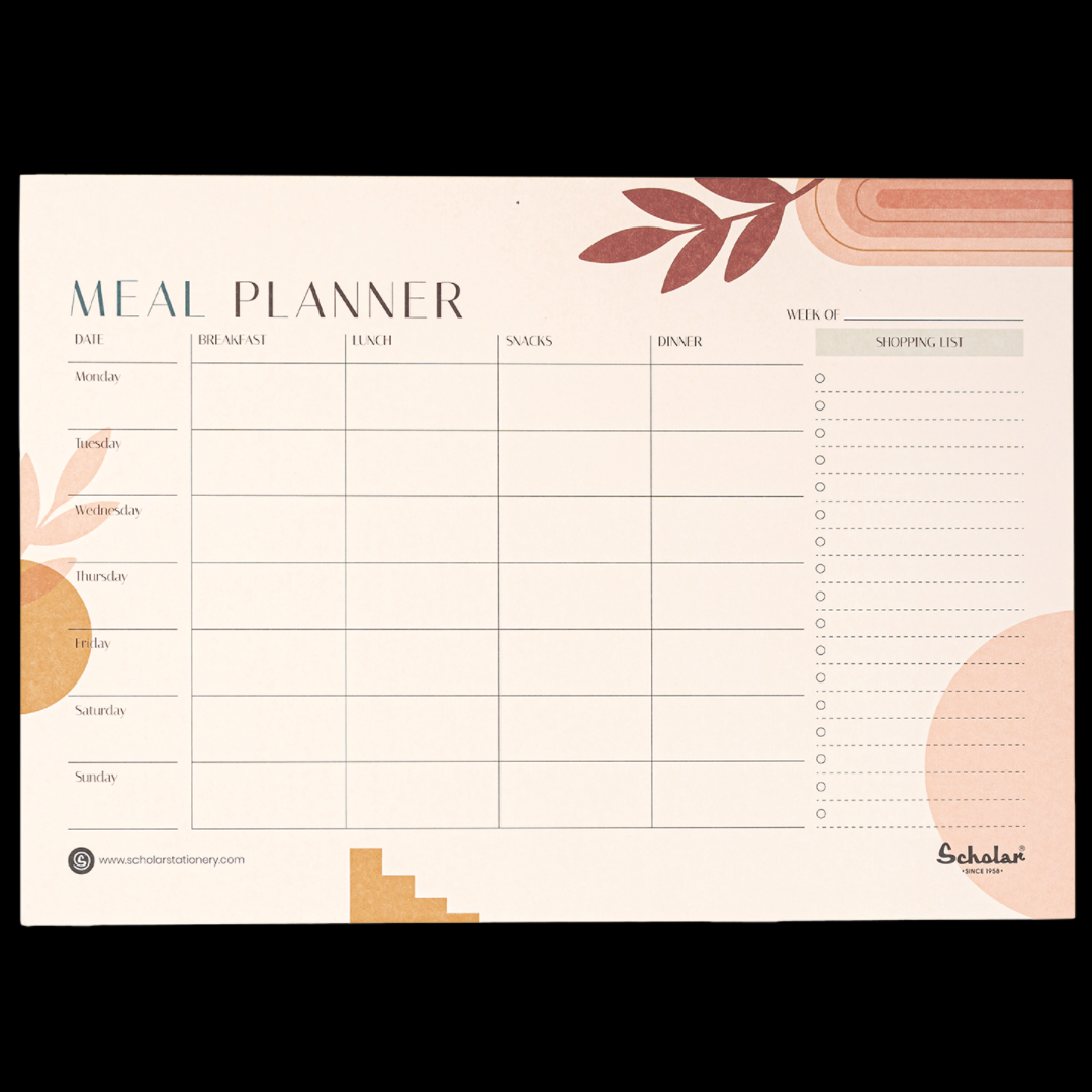 Scholar Meal Planner Horizontal