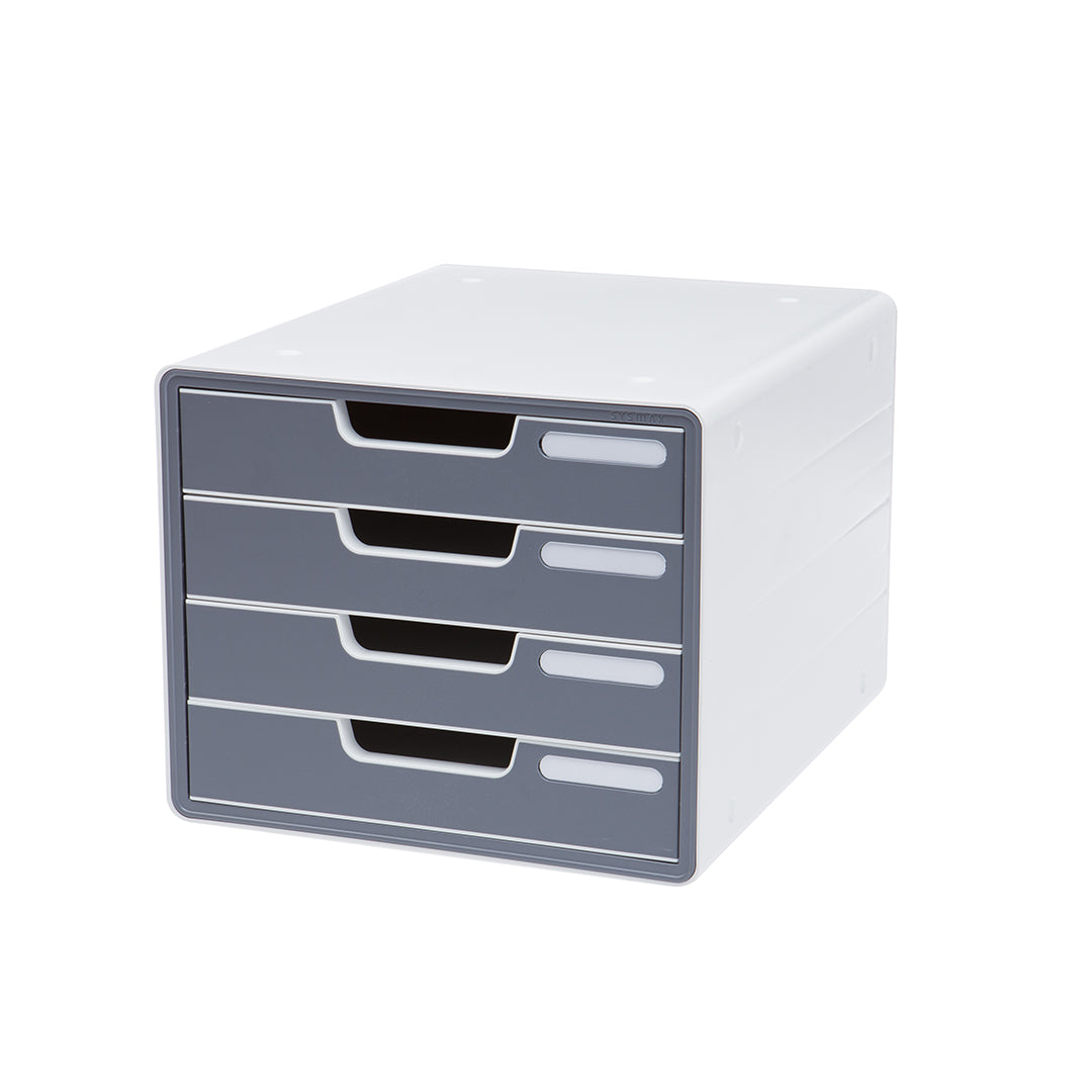 Sysmax | File Cabinet | 4 Drawers | Grey|Deluxe Color | For Office School & Hospital