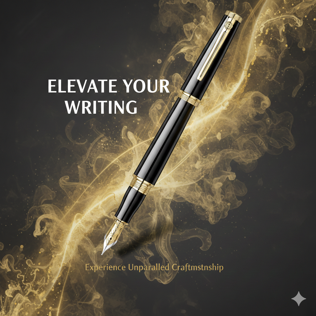 Scrikss Heritage Fountain Pen Black GT - 50th Year Anniversary Edition