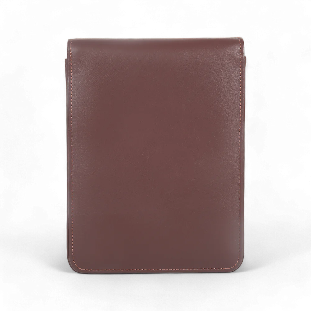 Elan 6 Pen Case Brown - Leather