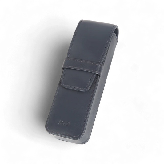 Elan 2 Pen Case Blue - Leather