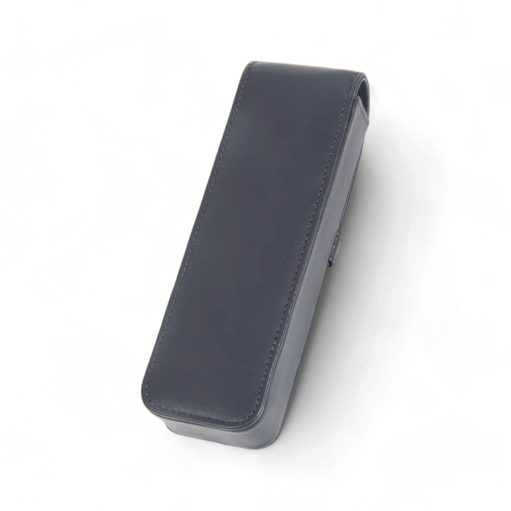 Elan 2 Pen Case Blue - Leather