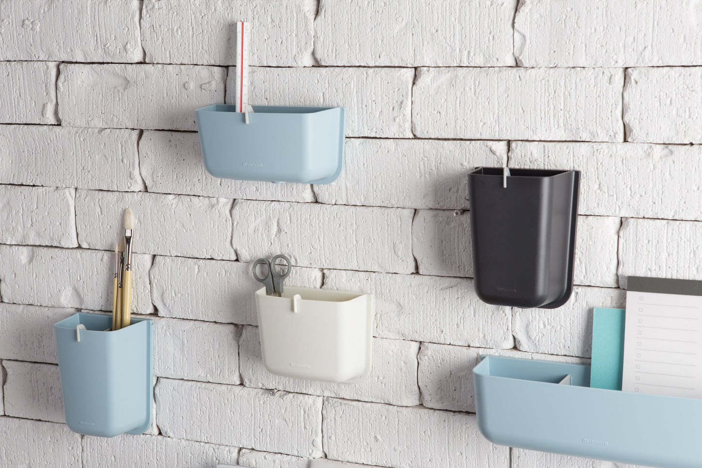 Litem | Wall Mounted | Organizer | Mint | Myroom | For Office Home & Kitchen