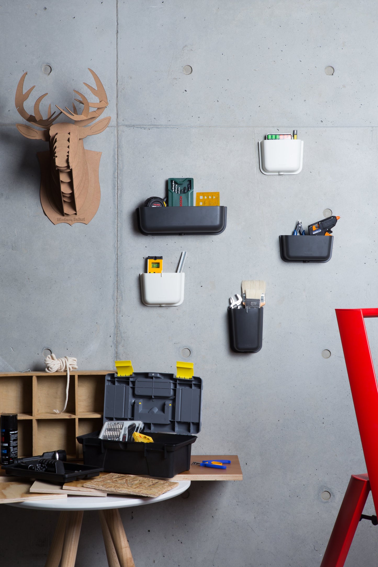 Litem | Wall Mounted | Organizer | Dark Grey | Myroom | For Office Home & Kitchen