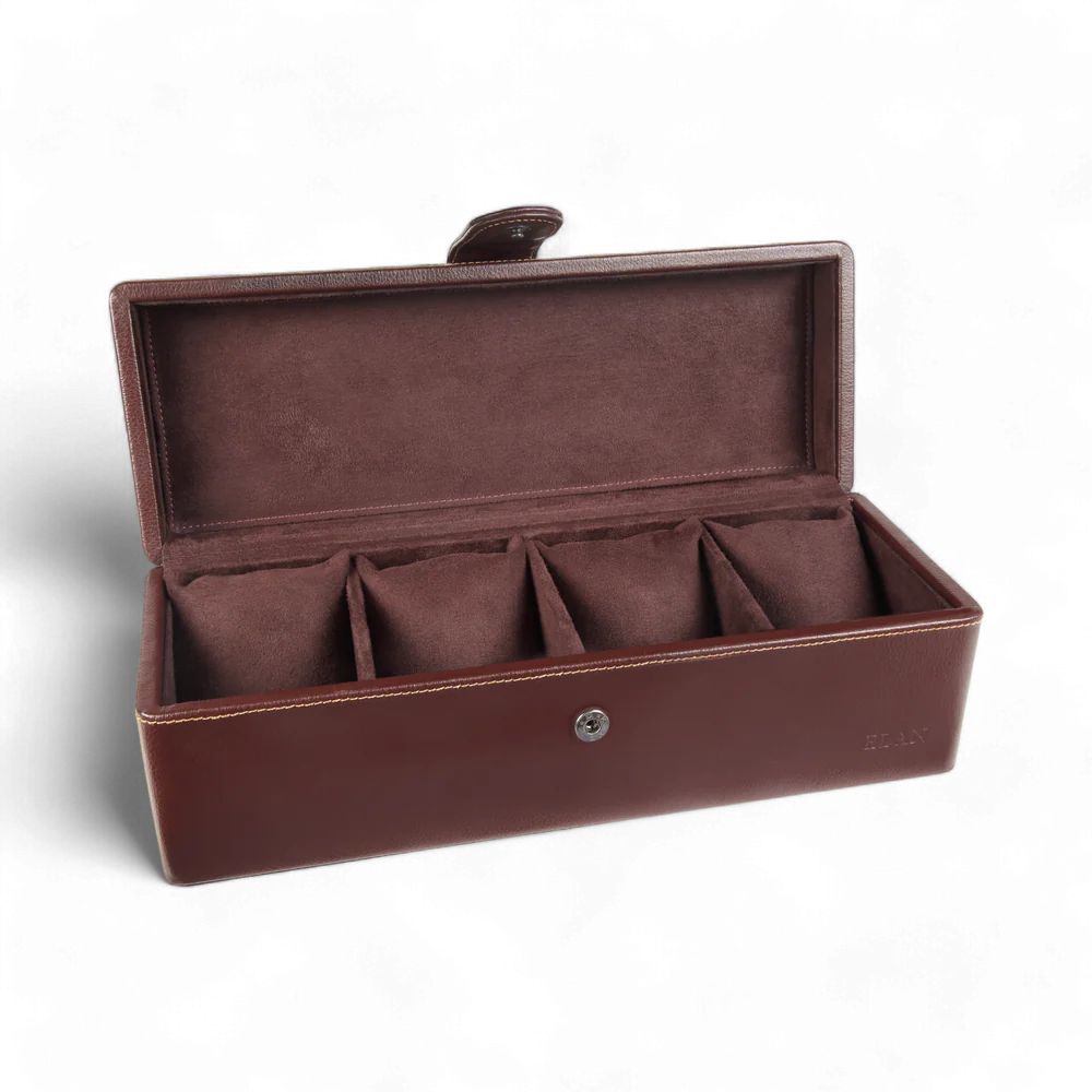 Elan 4 Watch Case Brown - PU Foam (Non Leather)