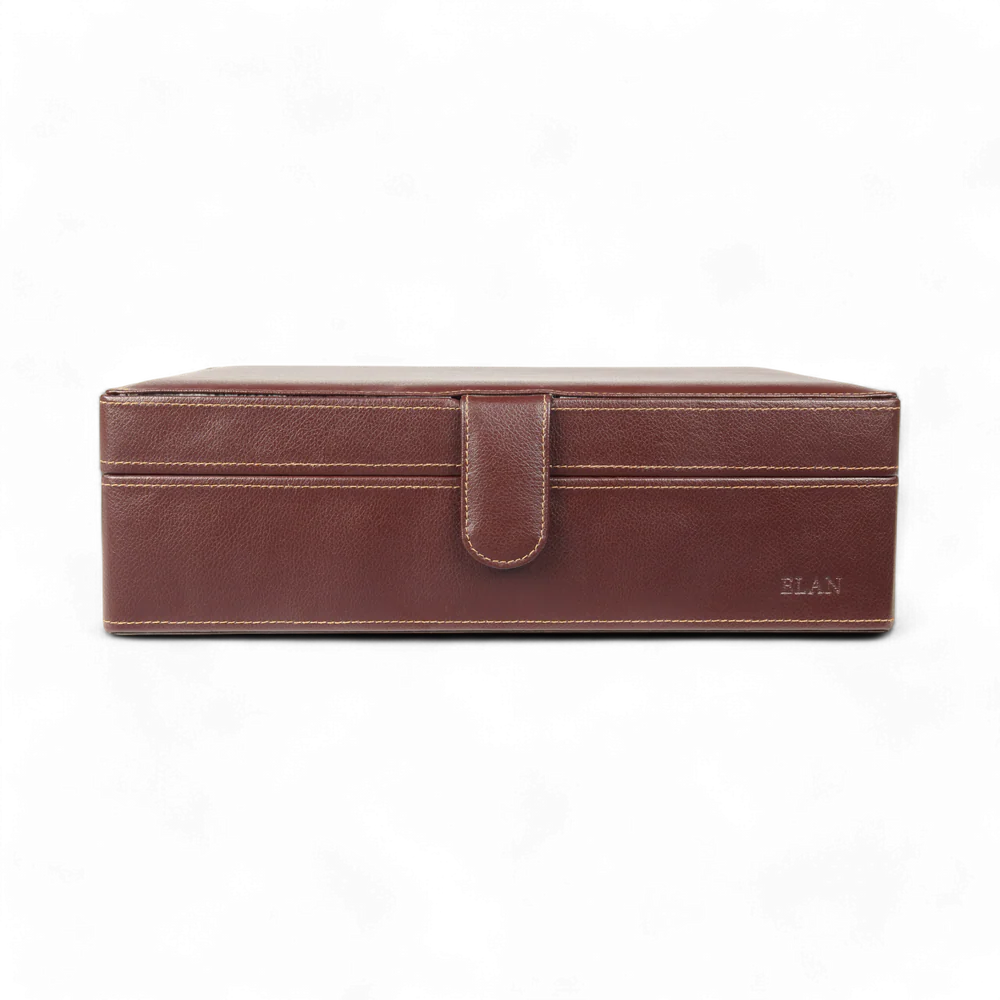 Elan 10 Watch Case Brown - PU Foam (Non Leather)