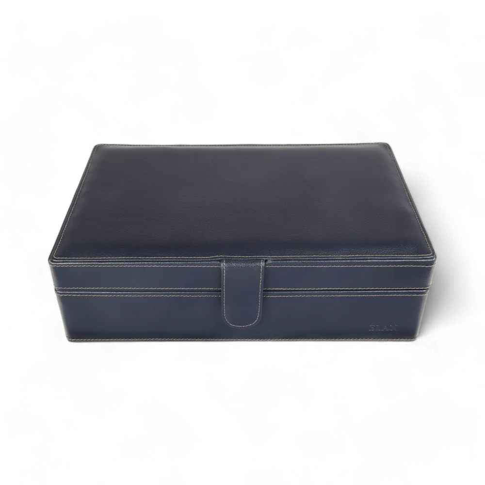 Elan 10 Watch Case Blue - PU Foam (Non Leather)