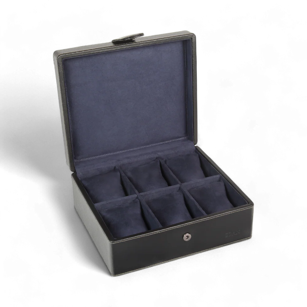 Elan 6 Watch Case Black - PU Foam (Non Leather)