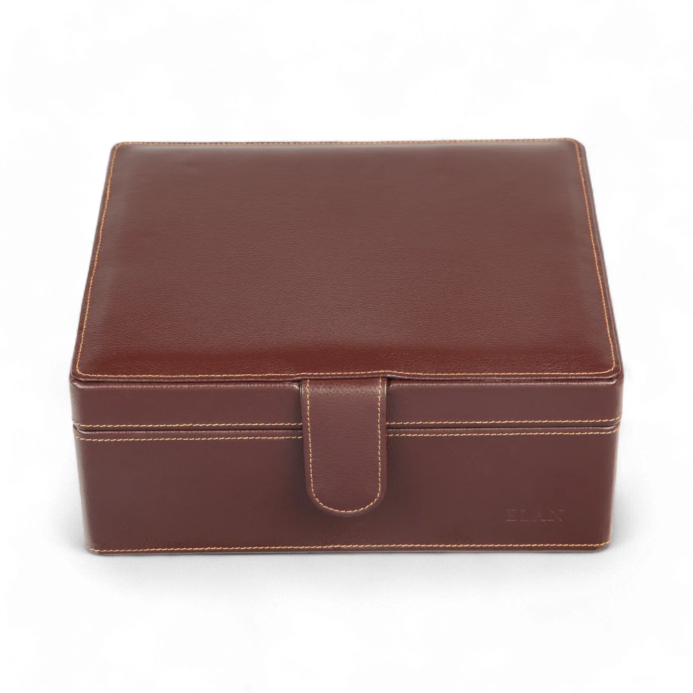 Elan 6 Watch Case Brown - PU Foam (Non Leather)