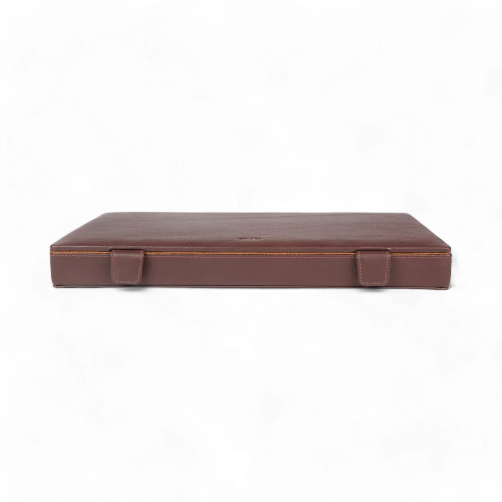 Elan 12 Pen Case Brown - Leather