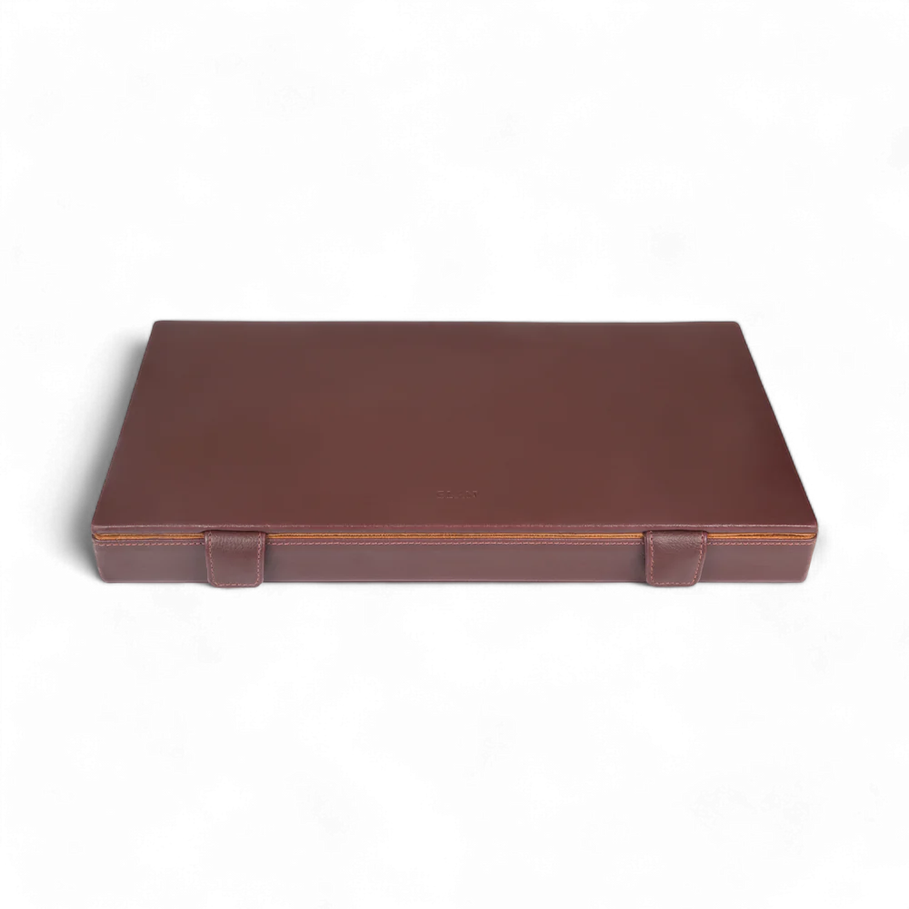 Elan 12 Pen Case Brown - PU Foam (Non Leather)