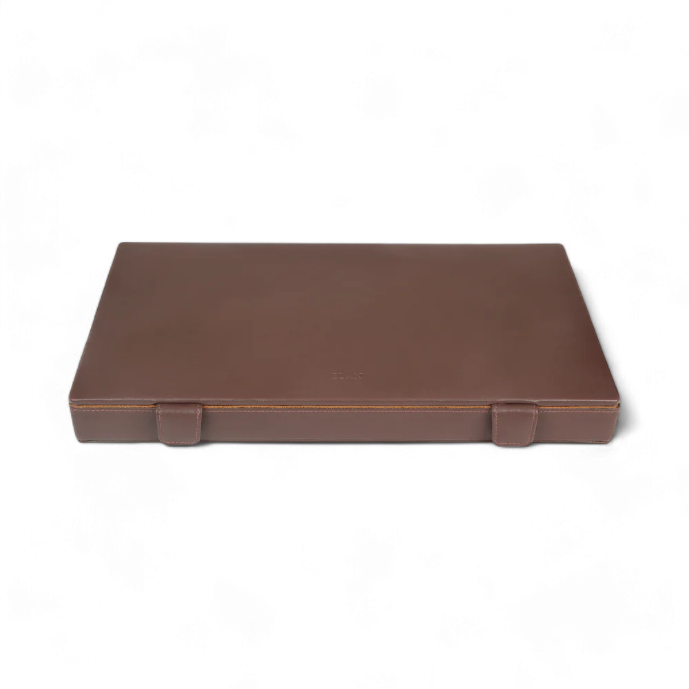 Elan 12 Pen Case Brown - Leather