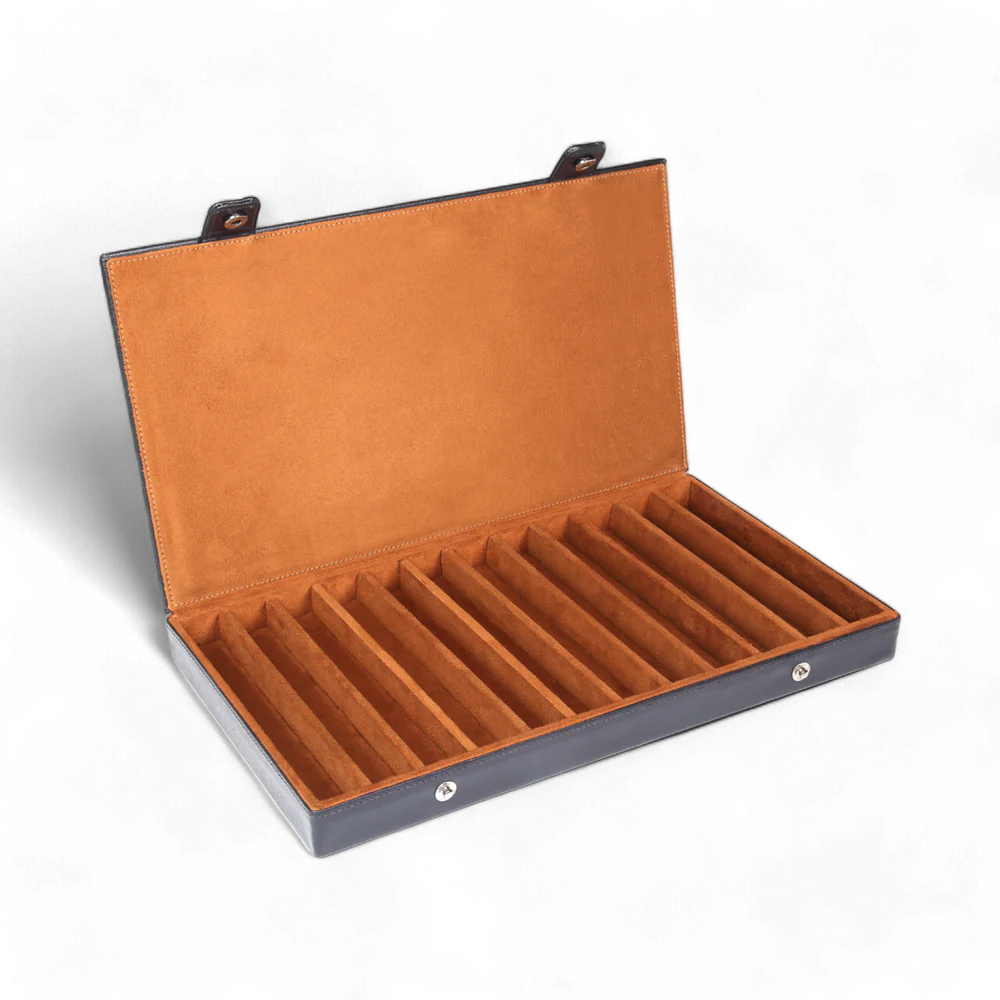 Elan 12 Pen Case Blue - PU Foam (Non Leather)