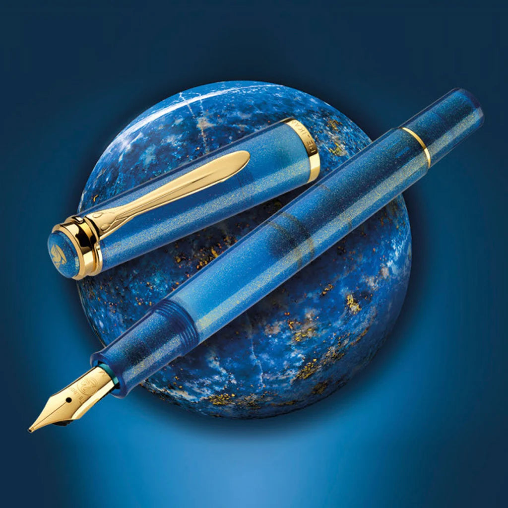Pelikan Classic M200 Golden Lapis Fountain Pen (Special Edition)