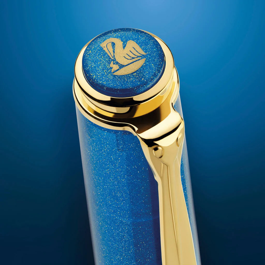 Pelikan Classic M200 Golden Lapis Fountain Pen (Special Edition)