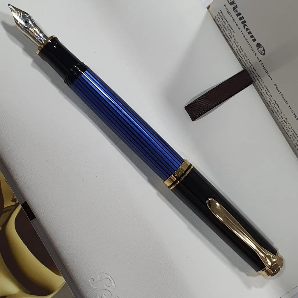 Pelikan Souvean M400 Black Blue Fountain Pen