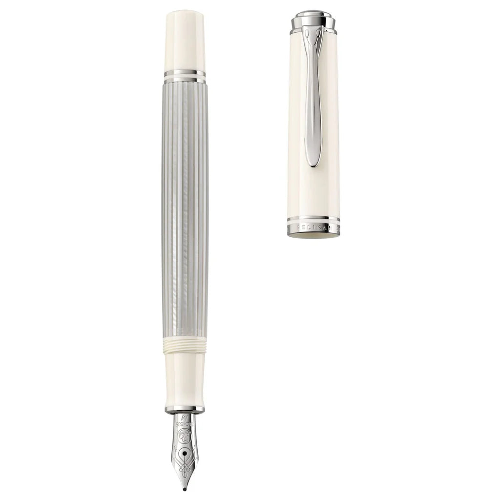 Pelikan Souveran M405 White Silver Fountain Pen