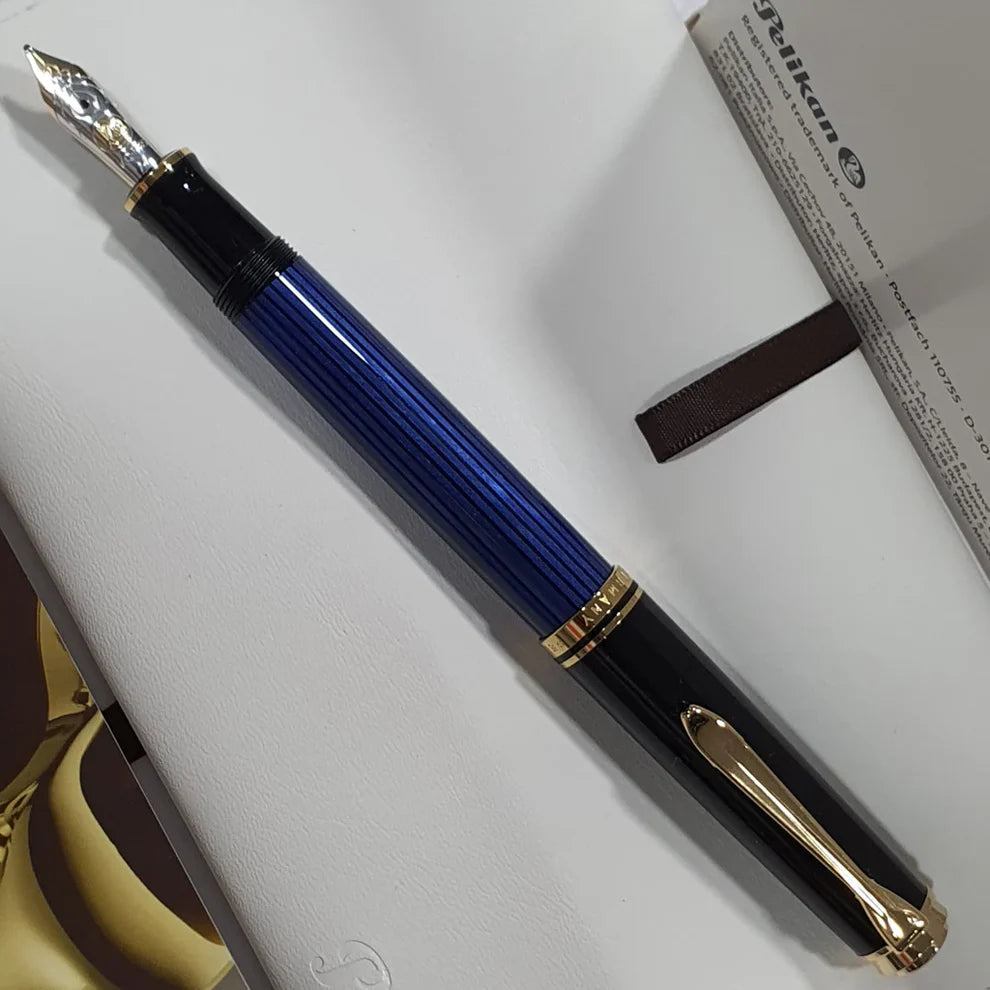Pelikan Souveran M600 Black Blue Fountain Pen