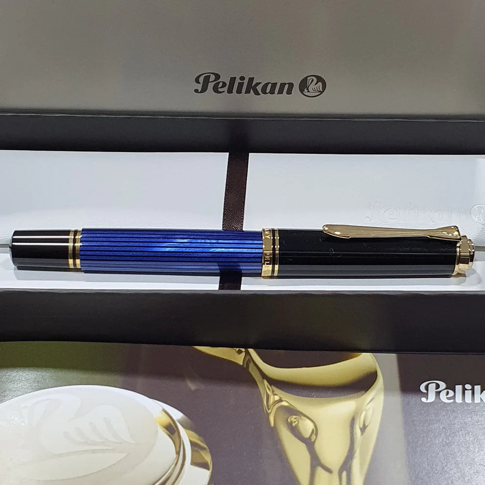 Pelikan Souveran M600 Black Blue Fountain Pen
