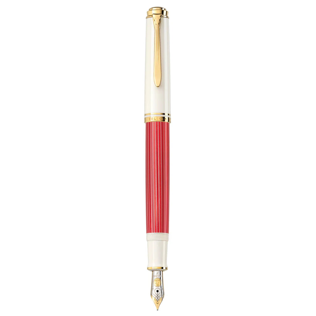 Pelikan Souveran M600 Red White Fountain Pen (Limited Edition)