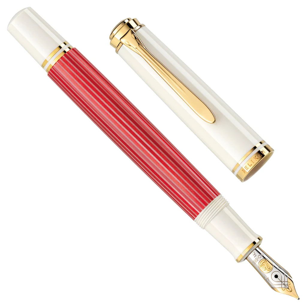 Pelikan Souveran M600 Red White Fountain Pen (Limited Edition)