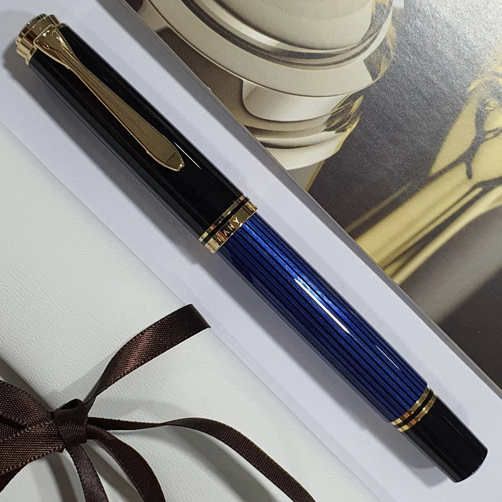 Pelikan Souveran M800 Black Blue Fountain Pen