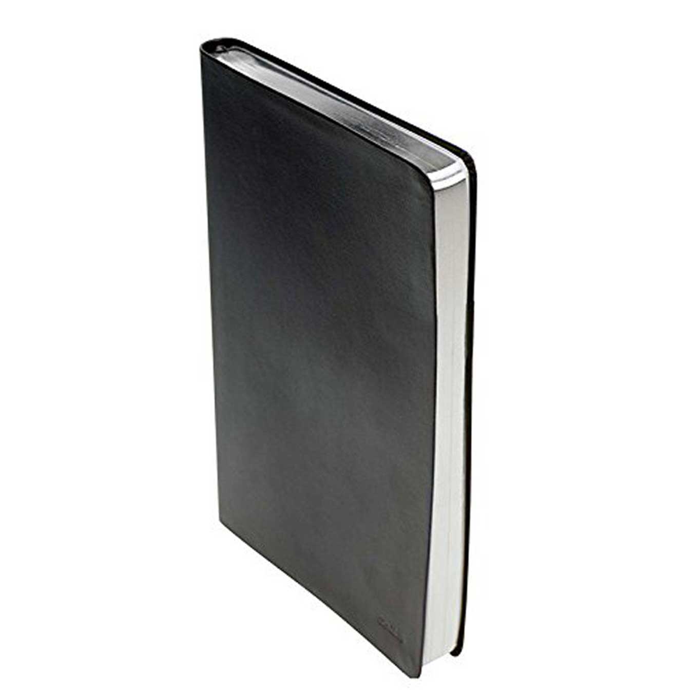 Scrikss A5 Premium Notebook Black – Bonded Leather, 100 GSM Ivory Paper