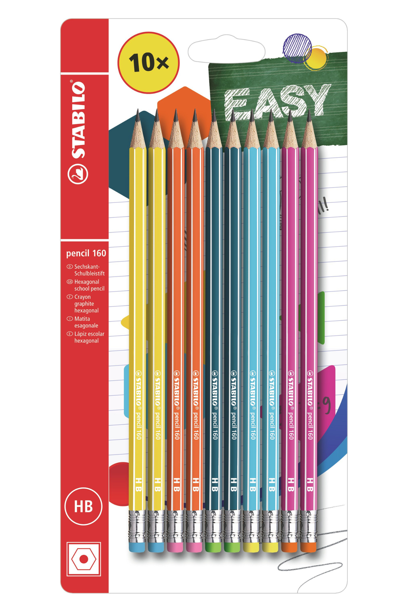 Stabilo Pencil 160-Hb Pack Of 10 Blister