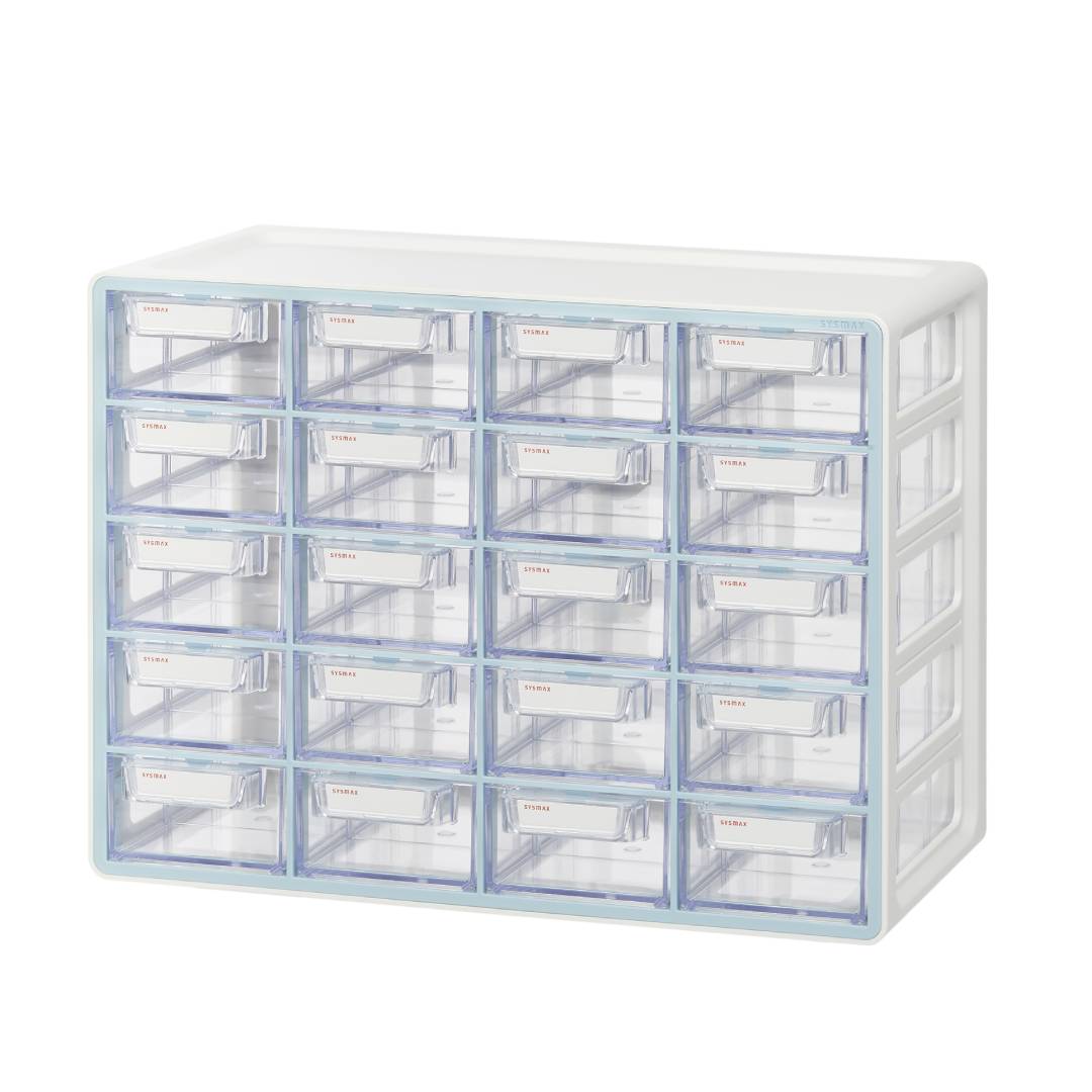 Sysmax | Multi Utility Storage Box | 20 Drawers | Organizer | Mint | Up System | For Office & Home